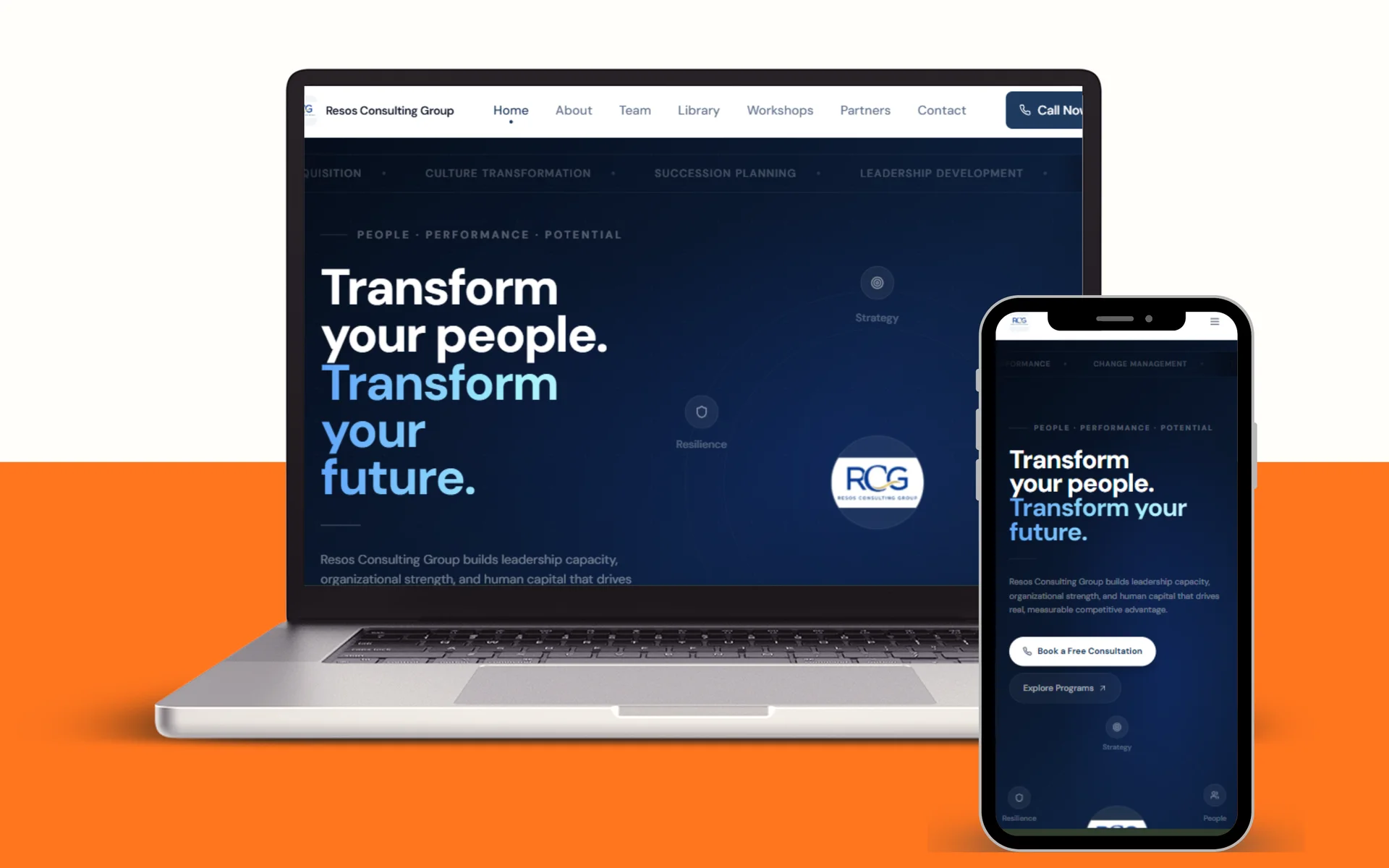 Resos Consulting Group interface